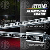 RGB LED Underglow Strip Lights for Cars Multi Mode Neon Lighting Kit, Waterproof